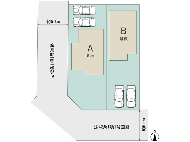 ハートフルタウン東大和仲原2期の見取り図