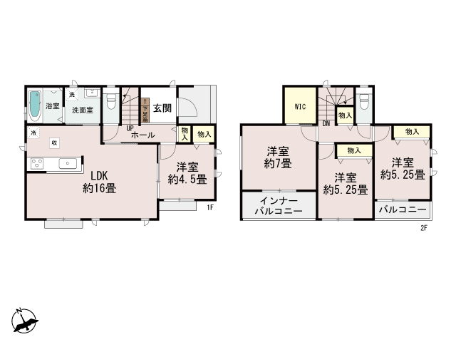 ハートフルタウン高崎市小八木町2009番の見取り図