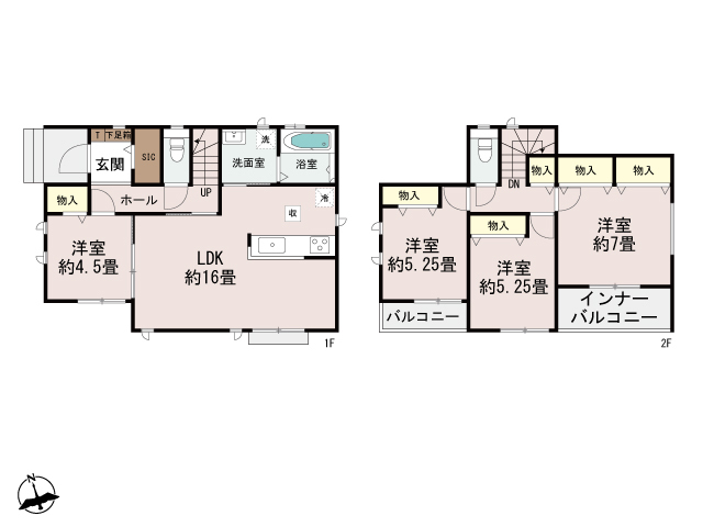 ハートフルタウン高崎市並榎町339番の見取り図