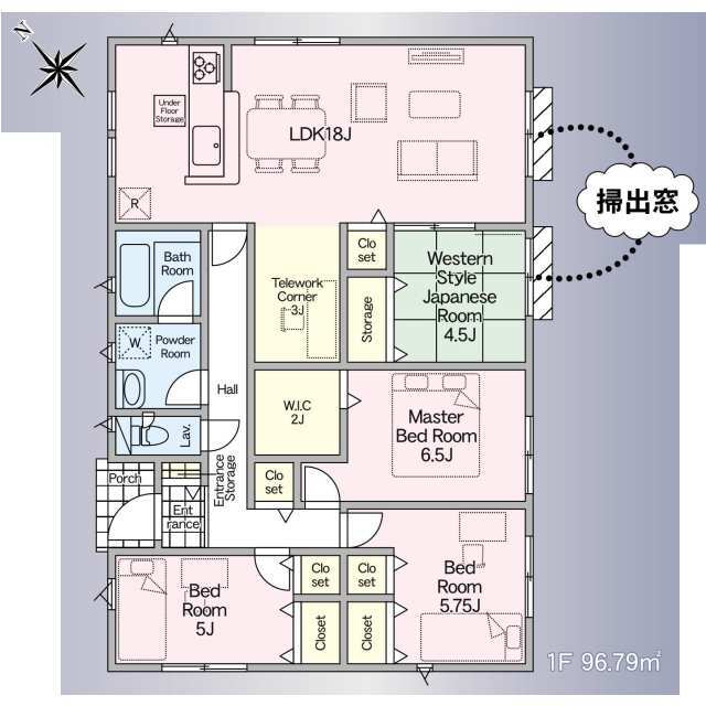クレイドルガーデン春日市白水池 第5の見取り図