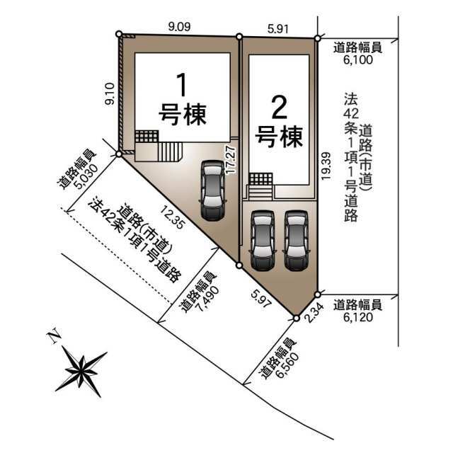 クレイドルガーデン鹿児島市自由ケ丘 第9の見取り図