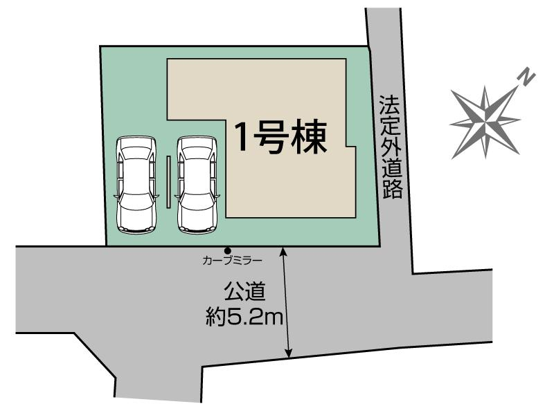 ブルーミングガーデン久喜市久喜東５丁目１棟の見取り図