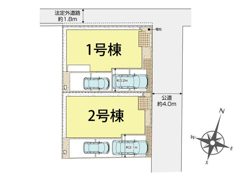 ブルーミングガーデン茅ヶ崎市室田３丁目２棟の見取り図