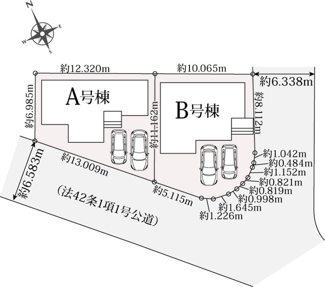 ハートフルタウン読谷村喜名2322番の見取り図