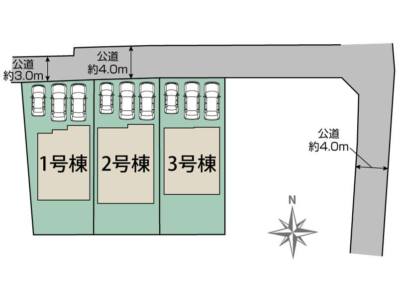 ブルーミングガーデン伊勢原市串橋５棟の見取り図