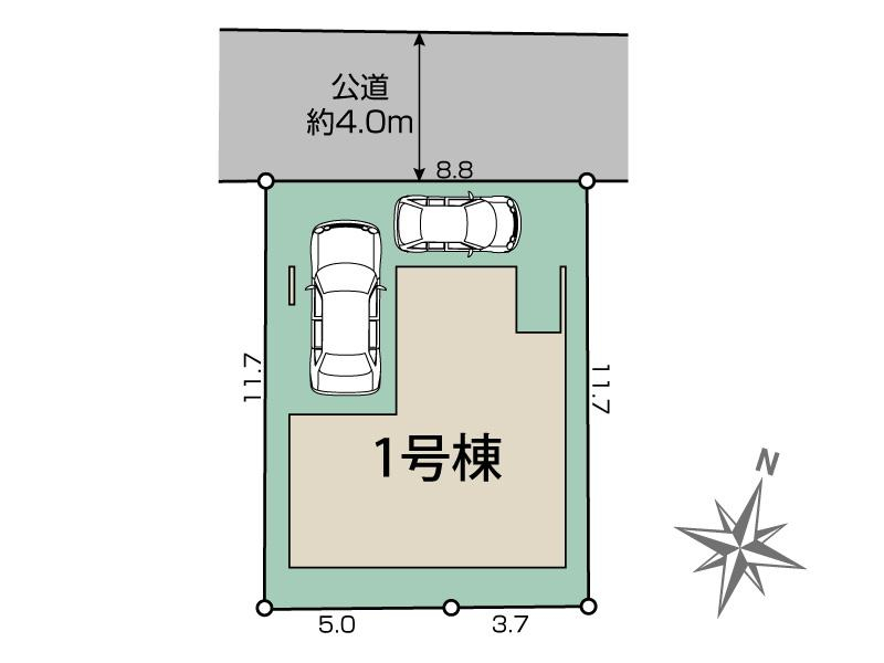 ブルーミングガーデン堺市西区草部１棟の見取り図