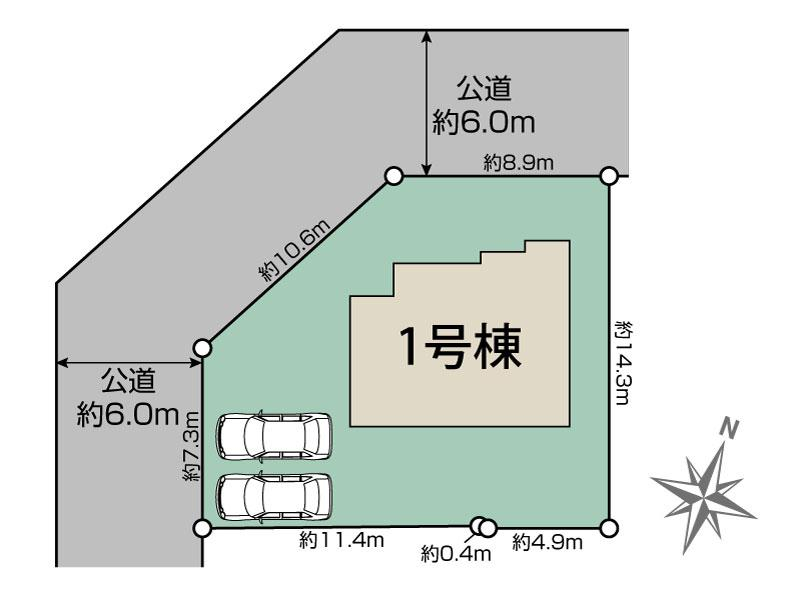 ブルーミングガーデン生駒郡三郷町美松ケ丘西２丁目１棟の見取り図