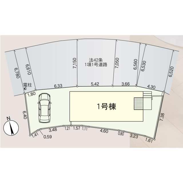 クレイドルガーデン湖南市石部東 第6の見取り図