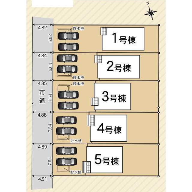 クレイドルガーデン小牧市多気北町 第1の見取り図