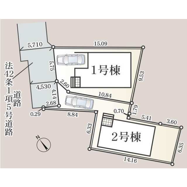 クレイドルガーデン市川市大和田 第5の見取り図