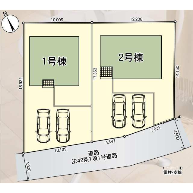 クレイドルガーデン銚子市松本町 第4の見取り図