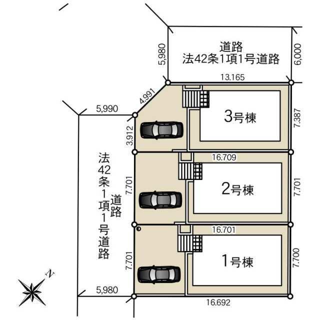 クレイドルガーデン宇都宮市中岡本町 第11の見取り図