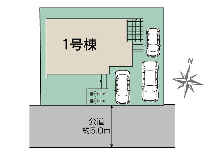 ブルーミングガーデン綾瀬市綾西１丁目１棟の見取り図