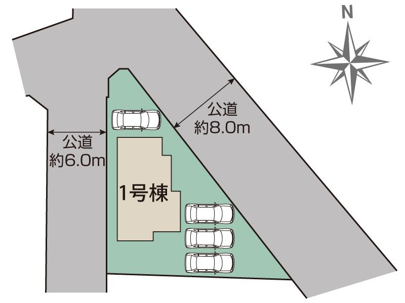 名古屋市港区船頭場2丁目2期1棟 区画図 【販売中物件：1号棟】
