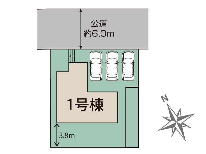 ブルーミングガーデン春日井市神屋町８期１棟の見取り図