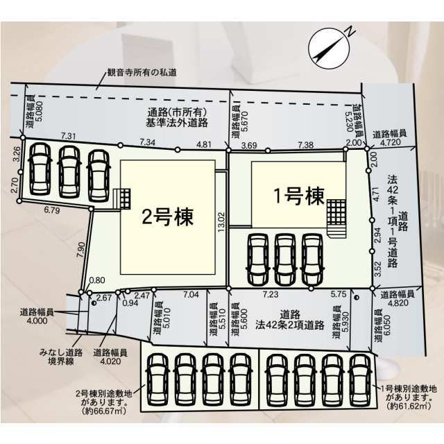 クレイドルガーデン芦屋町西浜町 第1の見取り図