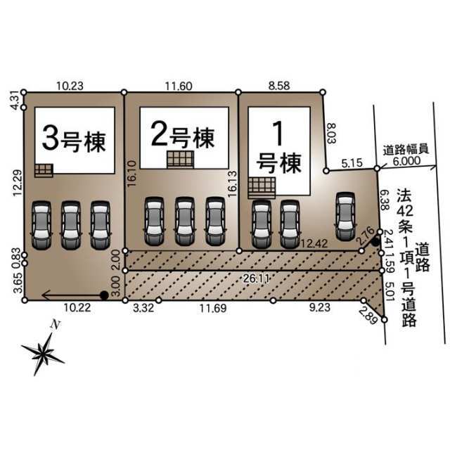 クレイドルガーデン福島市さくら 第1の見取り図