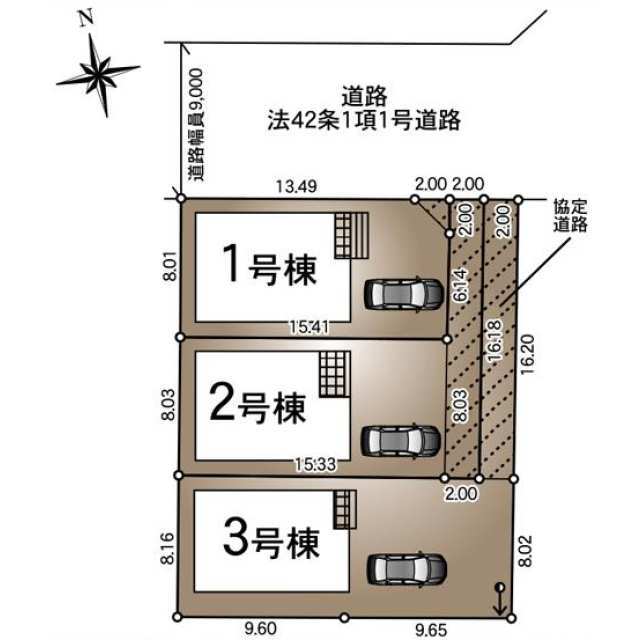 クレイドルガーデン福島市北中央 第3の見取り図