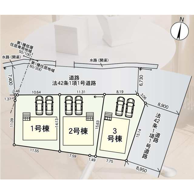 クレイドルガーデン福島市笹谷 第9の見取り図