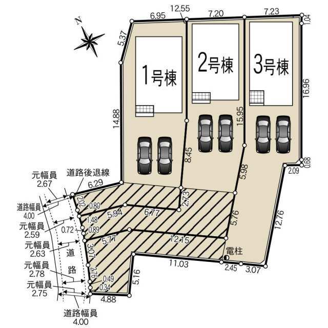 クレイドルガーデンみよし市福谷町 第3の見取り図