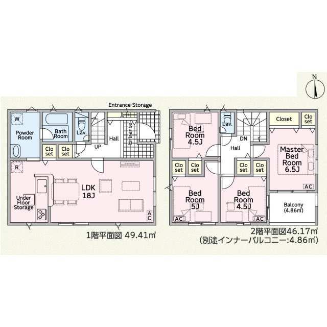 クレイドルガーデン大垣市和合新町 第1の見取り図
