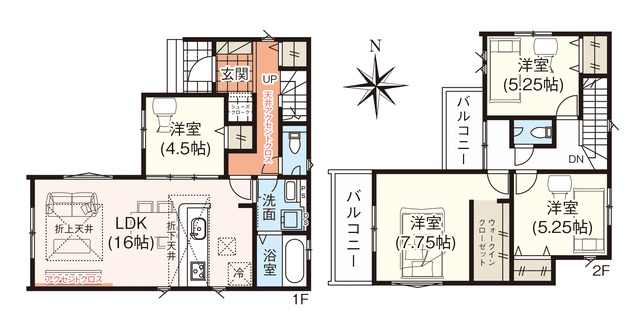 グラファーレ4346京都市川田山田１棟の見取り図