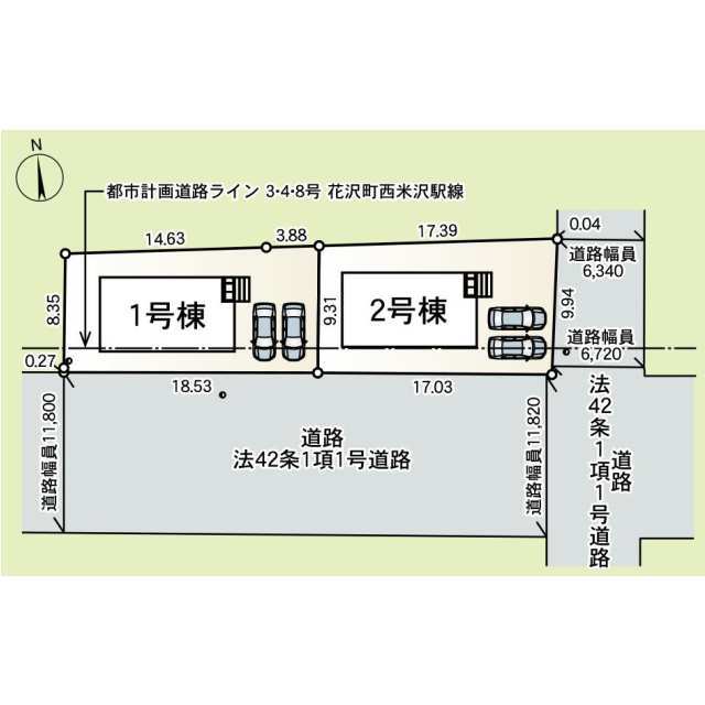 クレイドルガーデン米沢市西大通 第2の見取り図
