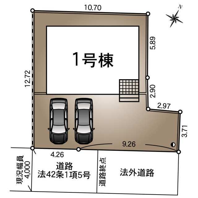 クレイドルガーデン新潟市東区牡丹山 第6の見取り図