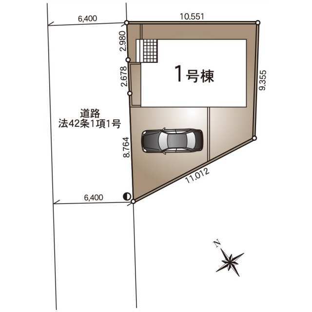 クレイドルガーデン昭島市拝島町 第12の見取り図