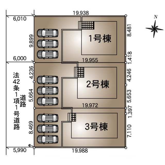 クレイドルガーデン酒田市錦町 第4の見取り図