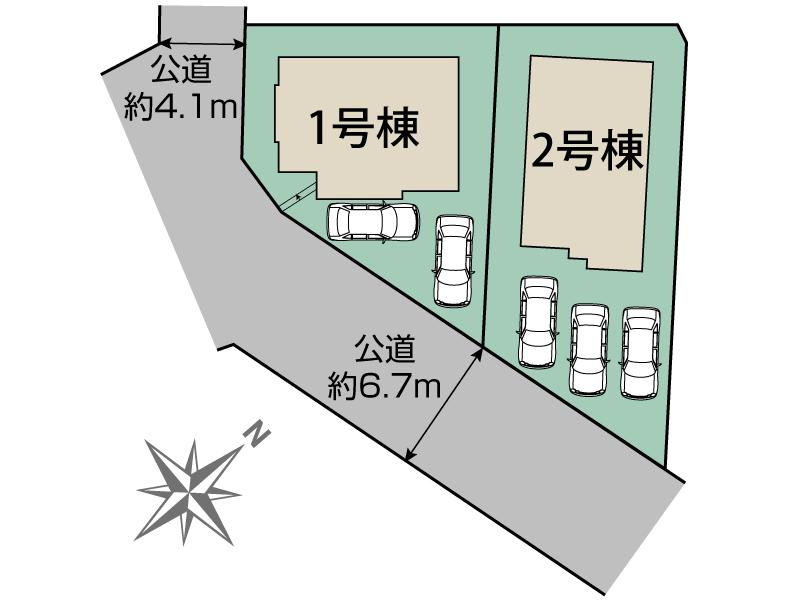 ブルーミングガーデン大和郡山市九条町３期２棟の見取り図