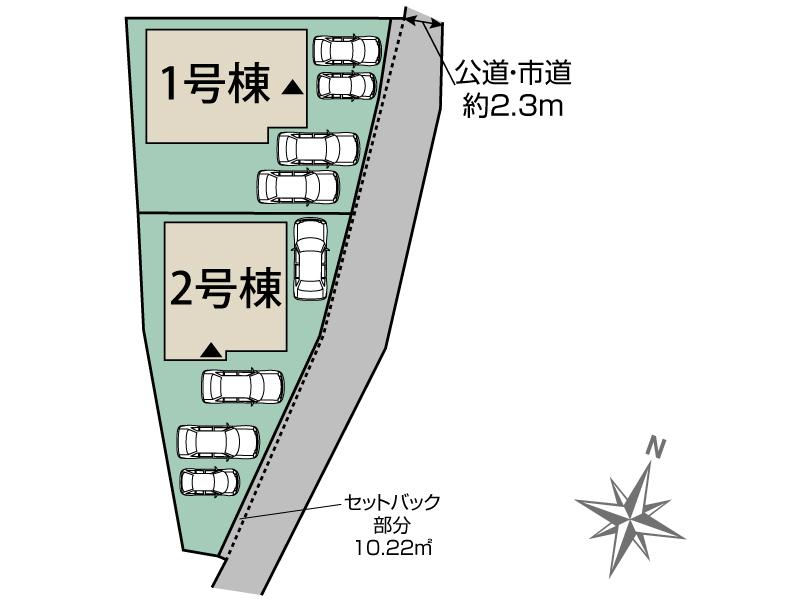 ブルーミングガーデン名護市東江３丁目２棟の見取り図