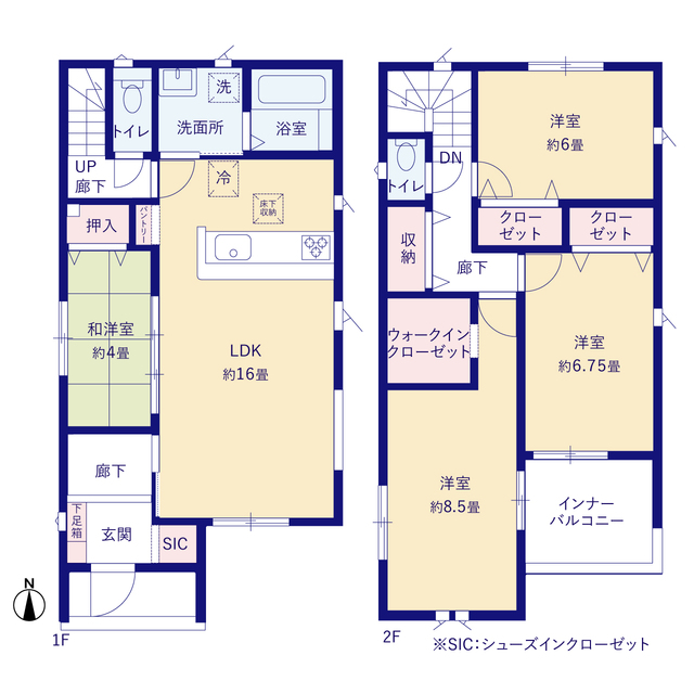 グラファーレ4349郡山市富久山町２９期５棟の見取り図