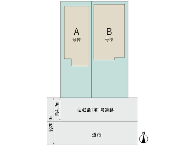 ハートフルタウン中川区打出2丁目286番の見取り図