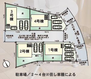 クレイドルガーデン福津市畦町 第1の見取り図
