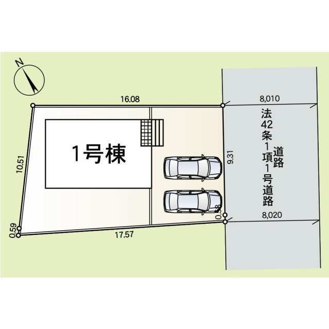 クレイドルガーデン牛久市小坂町 第7の見取り図