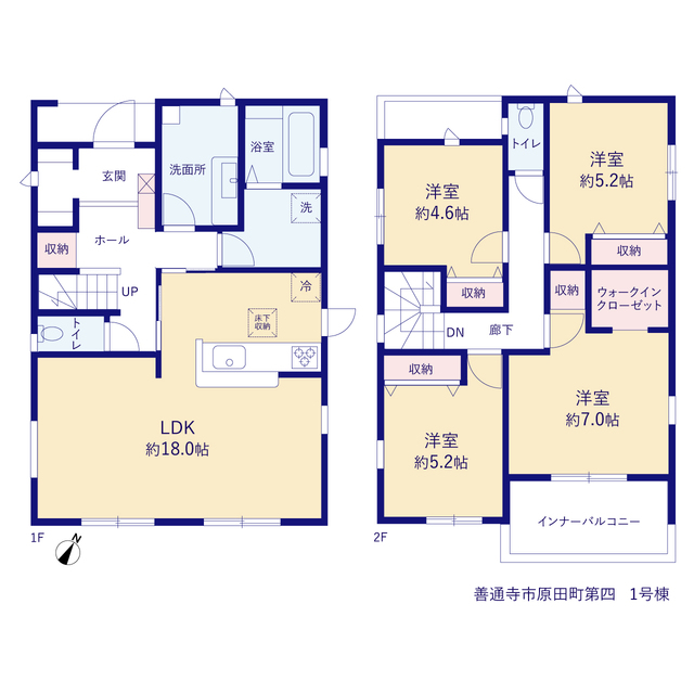 リーブルガーデン善通寺市原田町第四の見取り図