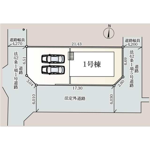 クレイドルガーデン奥州市水沢佐倉河 第7の見取り図