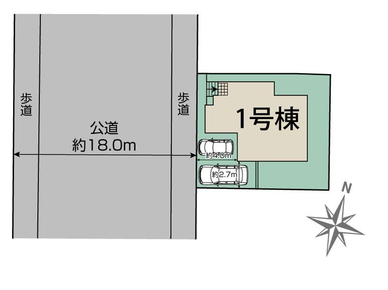 ブルーミングガーデン船橋市田喜野井２丁目１棟の見取り図