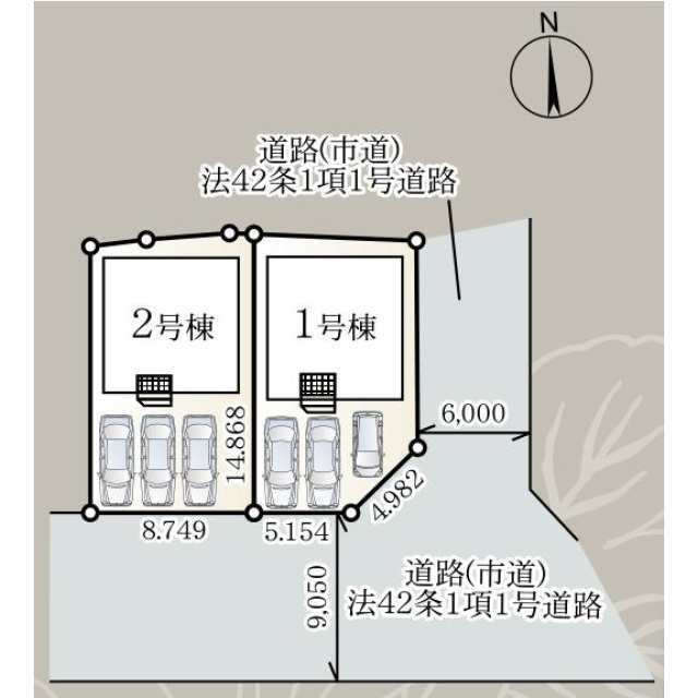 クレイドルガーデン大分市森町西 第2の見取り図
