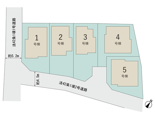 グラファーレ4321青梅市梅郷６期５棟の見取り図