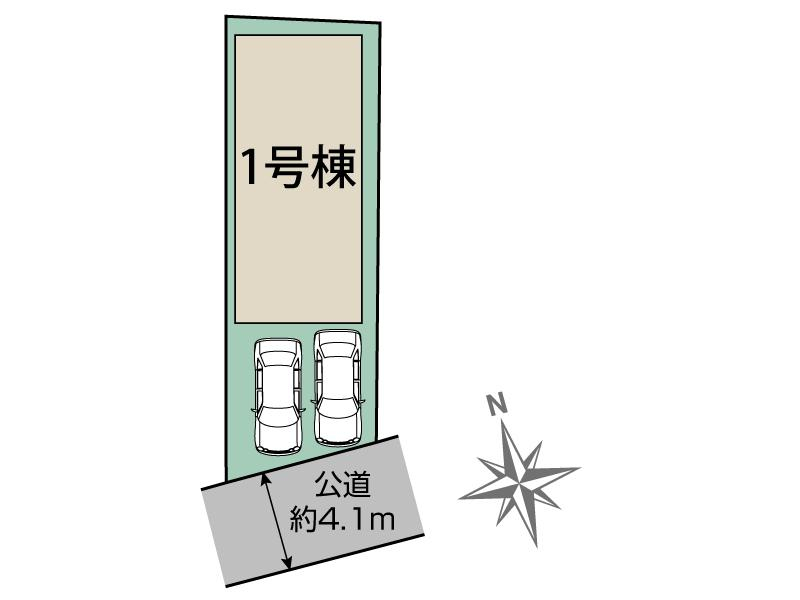 ブルーミングガーデン小郡市横隈１棟の見取り図