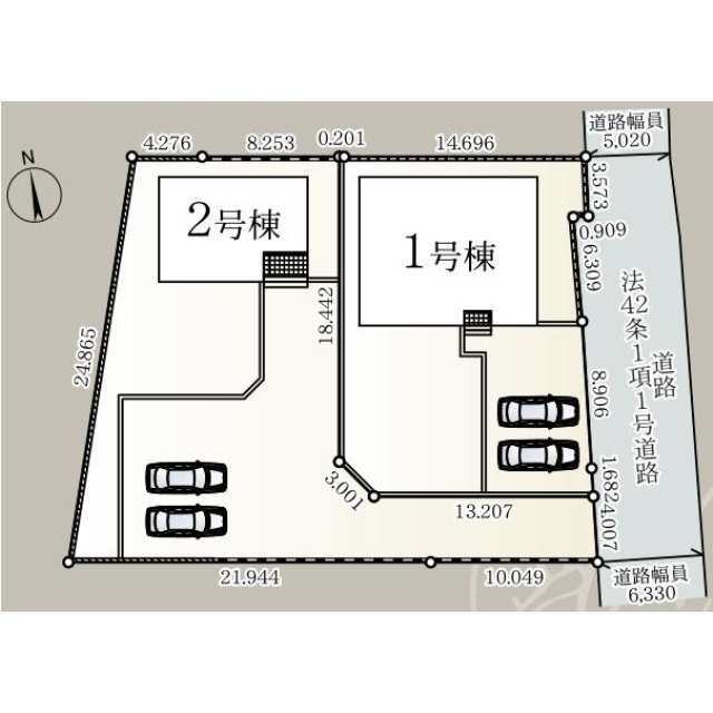 クレイドルガーデン常陸太田市瑞龍町 第1の見取り図