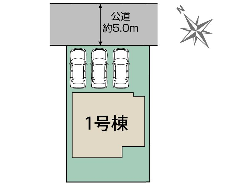 ブルーミングガーデン四街道市旭ケ丘５丁目１棟の見取り図