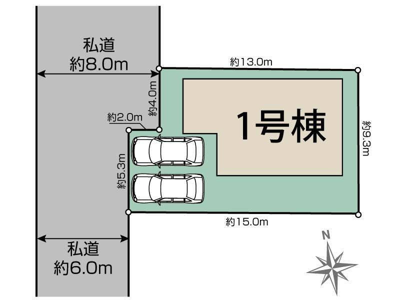 ブルーミングガーデン葛城市當麻１棟の見取り図