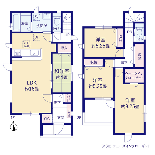 グラファーレ4368仙台市岩切１１期３棟の見取り図