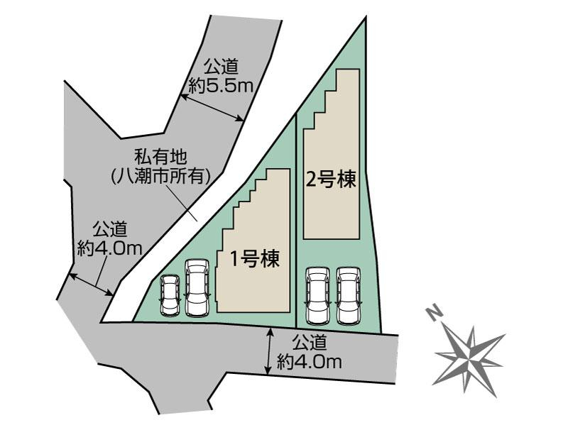 ブルーミングガーデン八潮市緑町５丁目２棟の見取り図