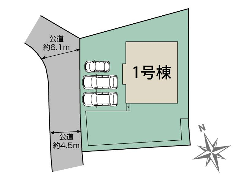 ブルーミングガーデン横浜市金沢区釜利谷西３丁目１棟の見取り図