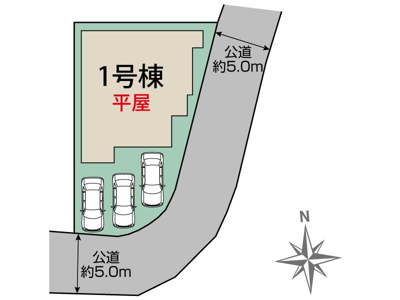ブルーミングガーデン前橋市龍蔵寺町１棟の見取り図