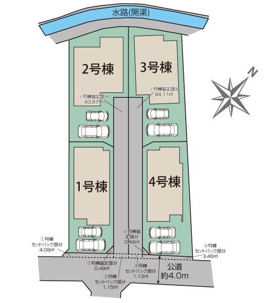 ブルーミングガーデン福岡市南区曰佐３丁目４棟の見取り図
